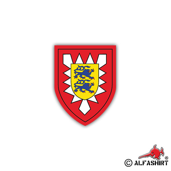 Sticker PzGrenBrig 17 Panzergrenadierbrigade BW coat of arms 7x5cm A1238