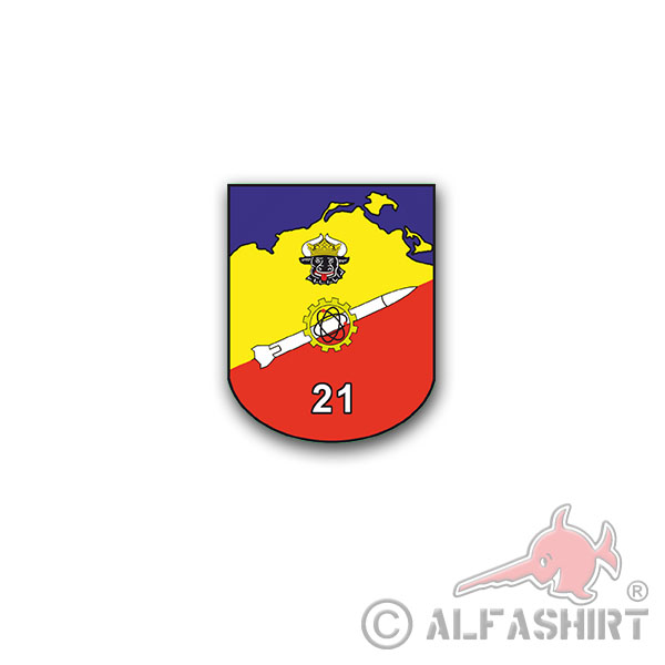 FlaRakGrp 21 Aufkleber Flugabwehrraketengruppe Bundeswehr 7x7cm#A4119