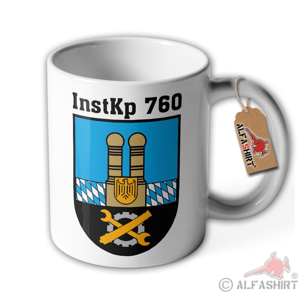 Tasse InstKp 760 Bayern Kaserne Instandsetzungskompanie Wappen Abzeichen #38656
