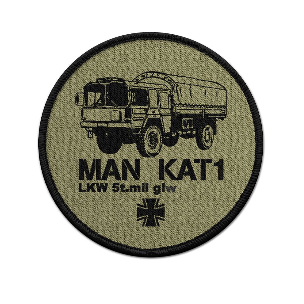 Patch Bundeswehr KAT1 glw LKW Bundeswehr 5Tonner 5t Mit Oldtimer Aufnäher#21592