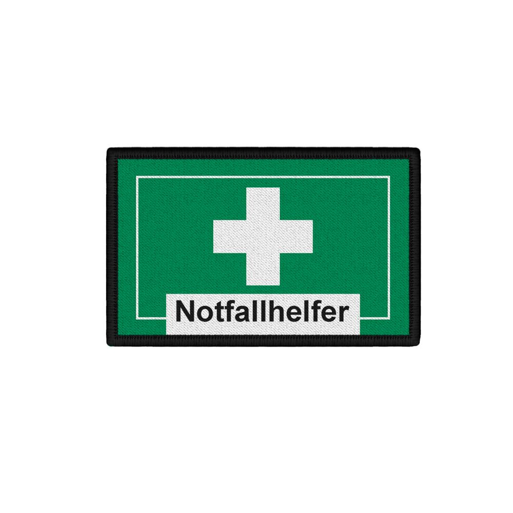 Patch Notfallhelfer Betrieb Sanitäter Helfer vor Ort Ausbildung Aufnäher  #46671