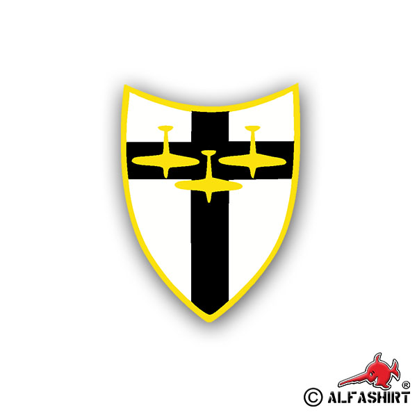 Sticker III Group JG27 Coat of Arms Badge 3 Jagdgeschwader 7x5cm A1279