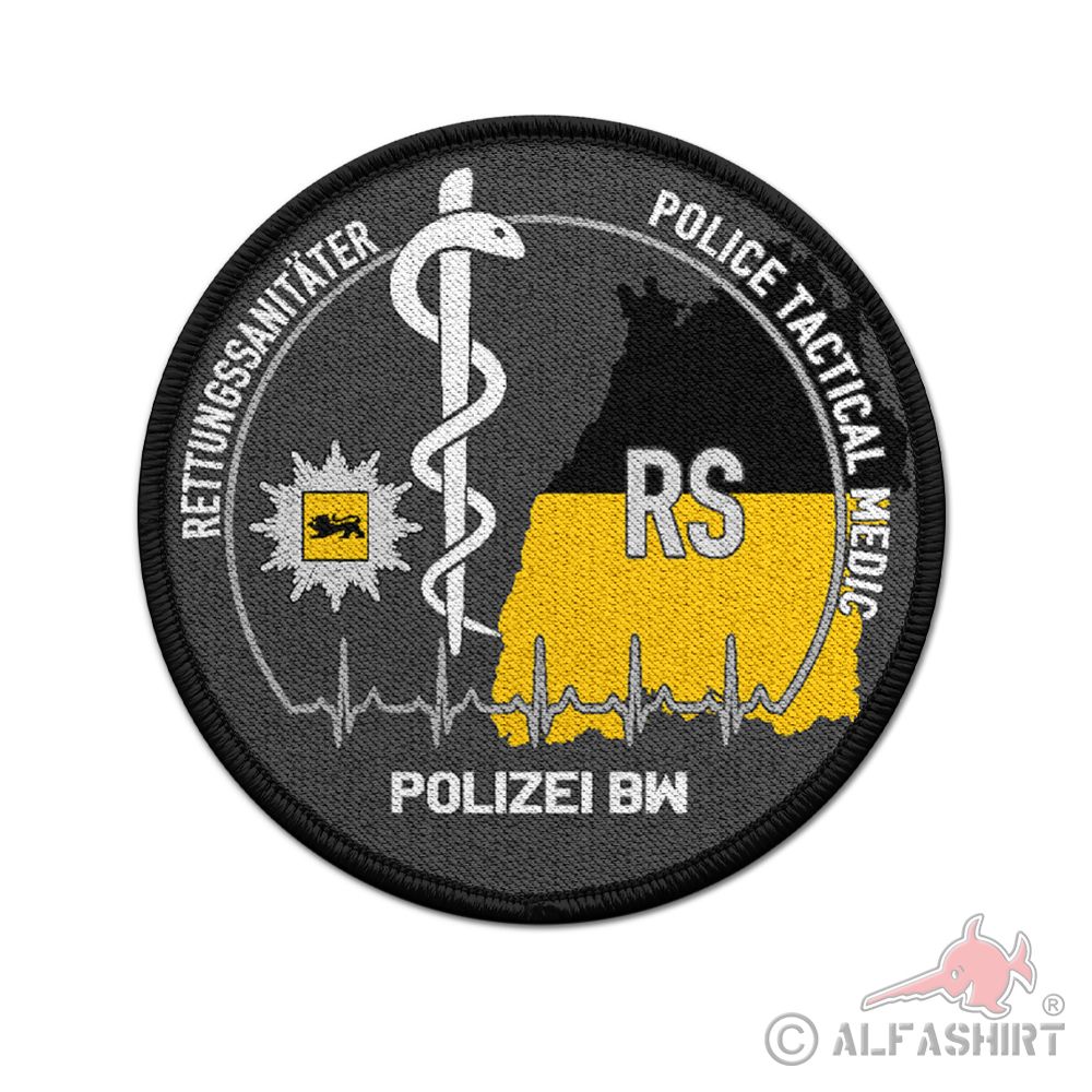 Patch round RS BW police paramedic Velcro back paramedic # 38694