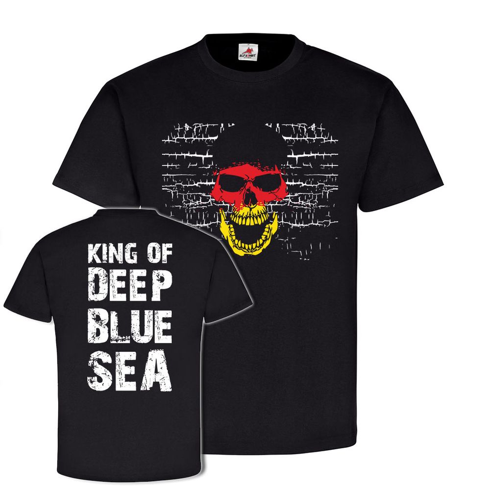 KING OF DEEP BLUE SEA Taucher Skull Deutschland Flagge Kampfschwimmer #22211