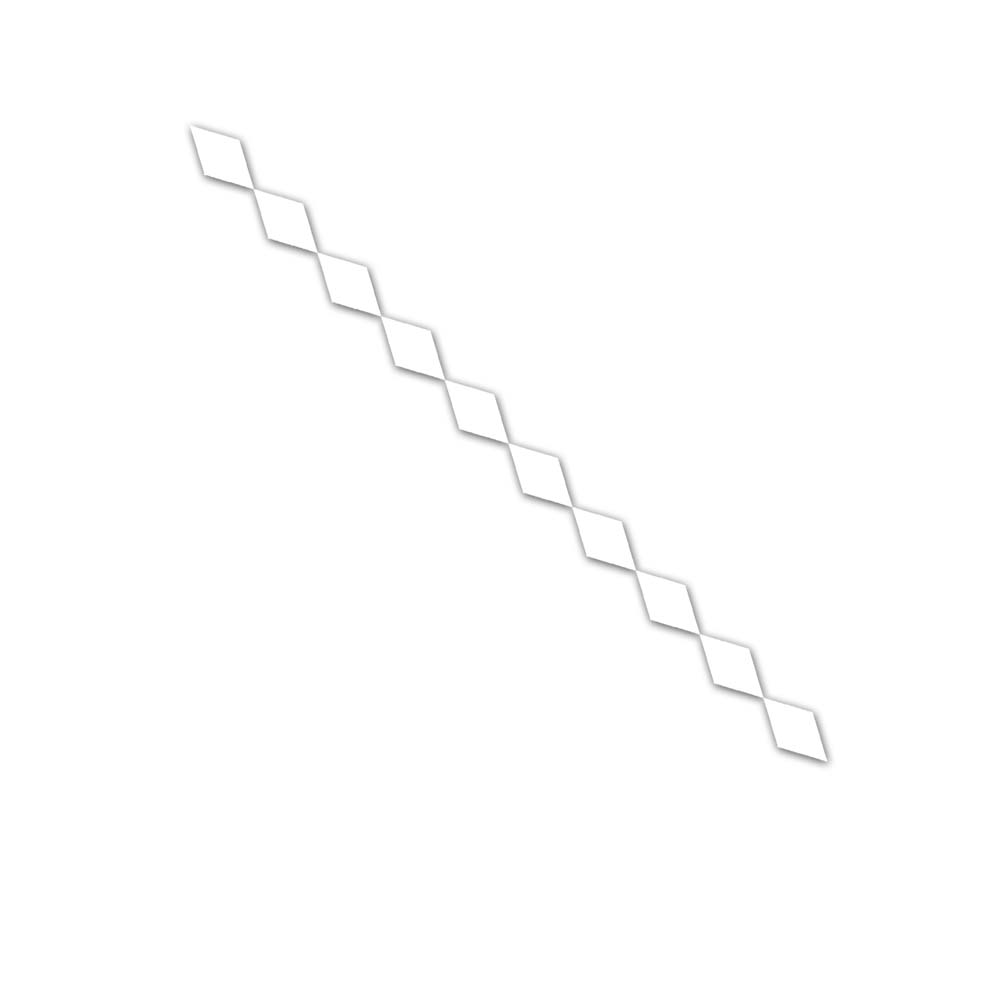 Diamond ribbon sticker pattern diamond truck lettering decorative sticker 100x6cm # A5728
