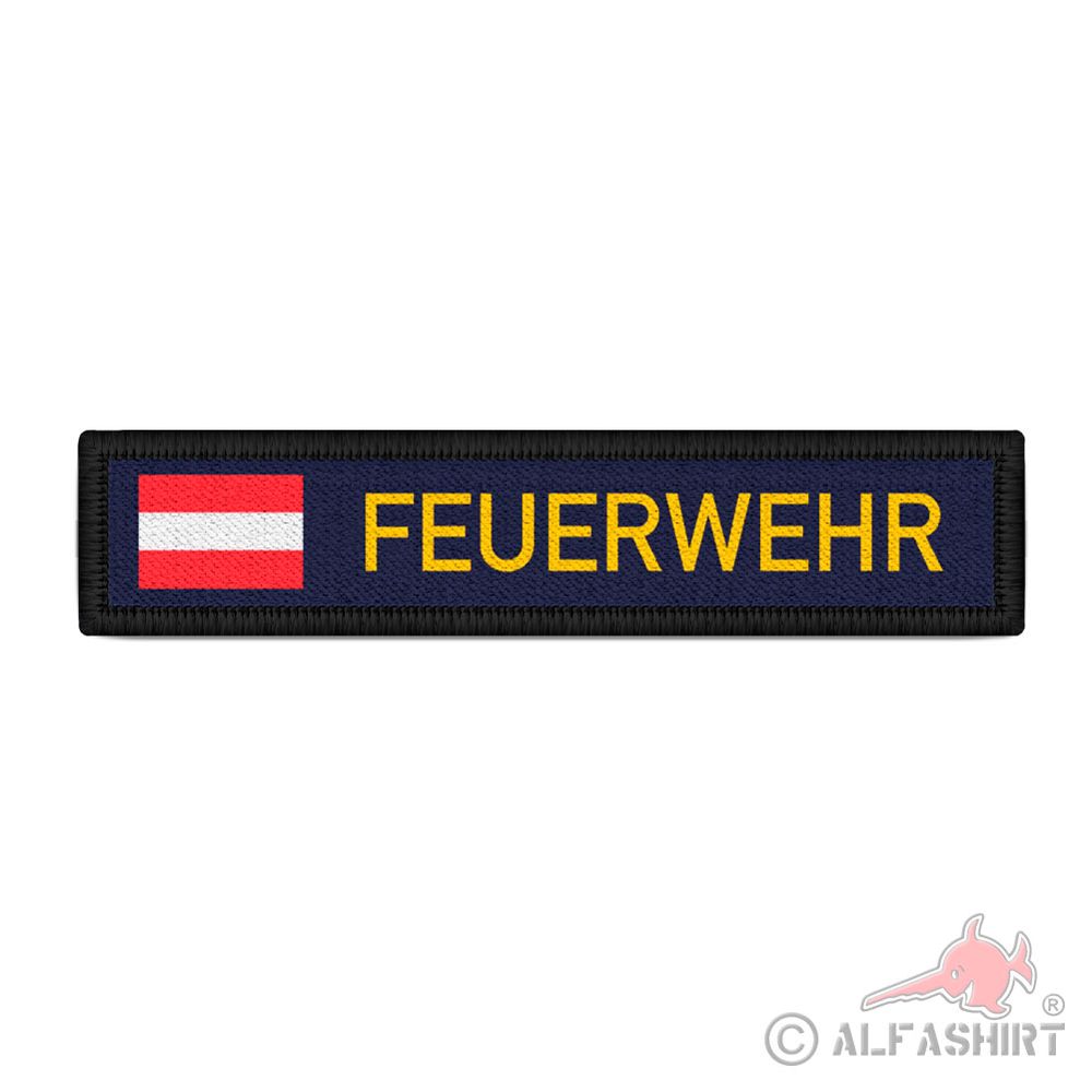 Patch Feuerwehr Österreich Streifen  Austria Feuerwehrmann #38626