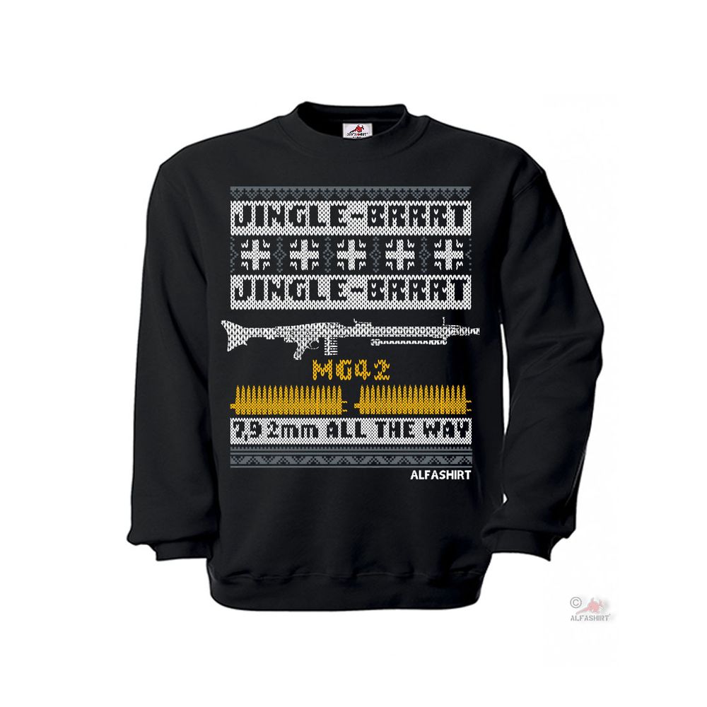 Jingle BRRT 7.92mm all the way MG42 XMAS Christmas Sweater # 27373