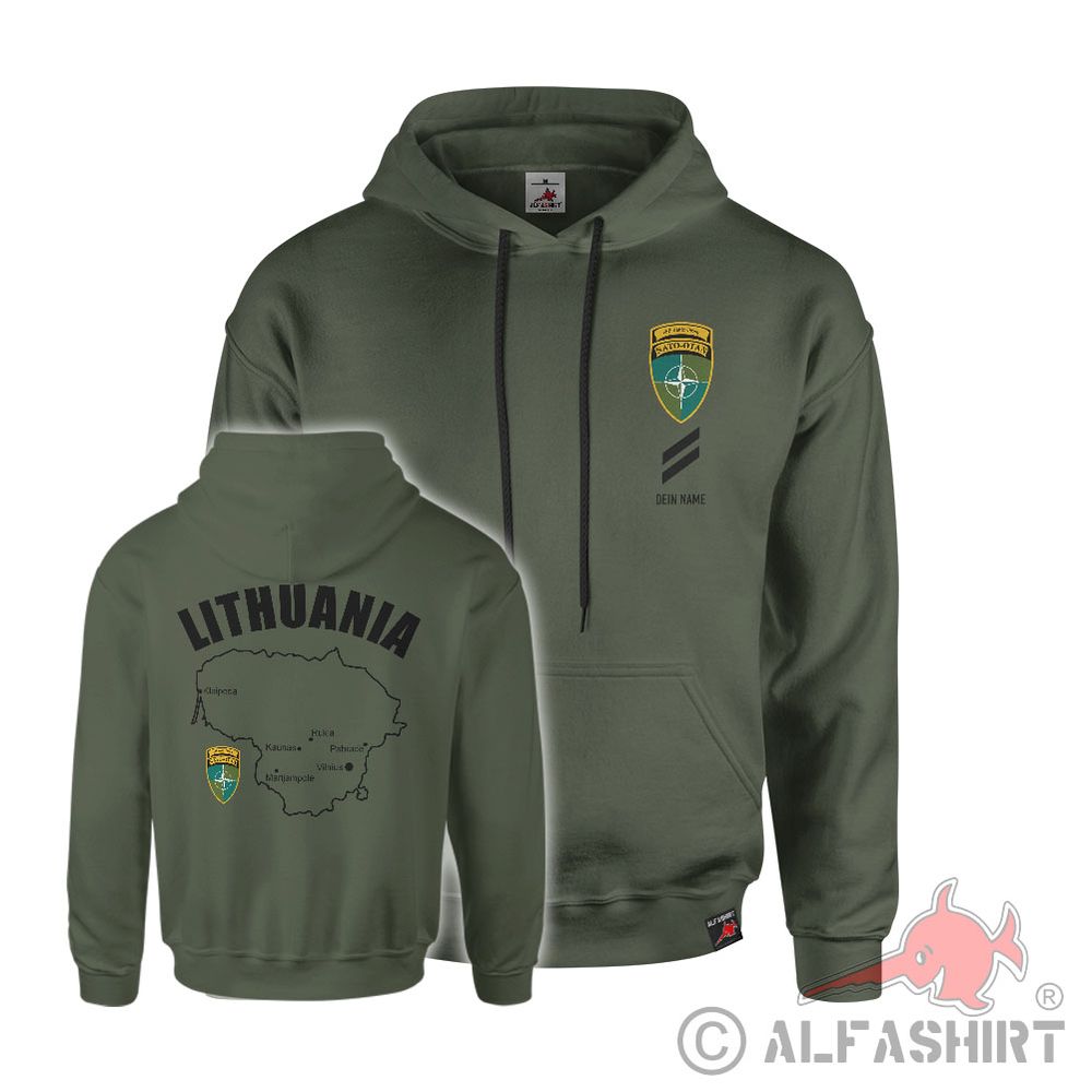 Custom Hoodie Lithuania Lithuania Republic Nato eFP Battle #41680