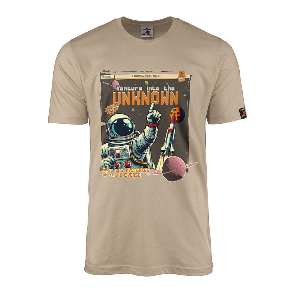 T-Shirt Space Universe Comic Comicbook Venture into the Unknown #44688