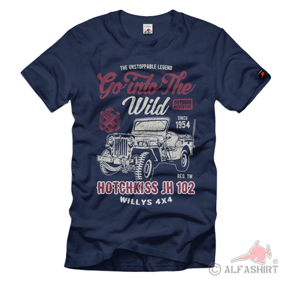 HOTCHKISS jh 102 4x4 Vintage France Off-Road Civil T-Shirt#40923