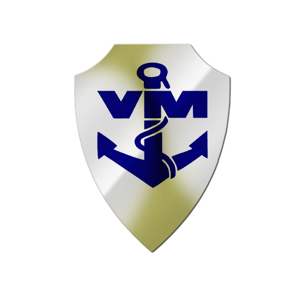 Aluschild Volksmarine Vm DDR Marine Militär Nationale Volksarmee Anker Soldat Andenken #48076