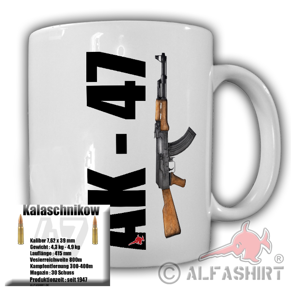 Kalaschnikow 47 Waffe MG Ak Ischewsk - Tasse #26627