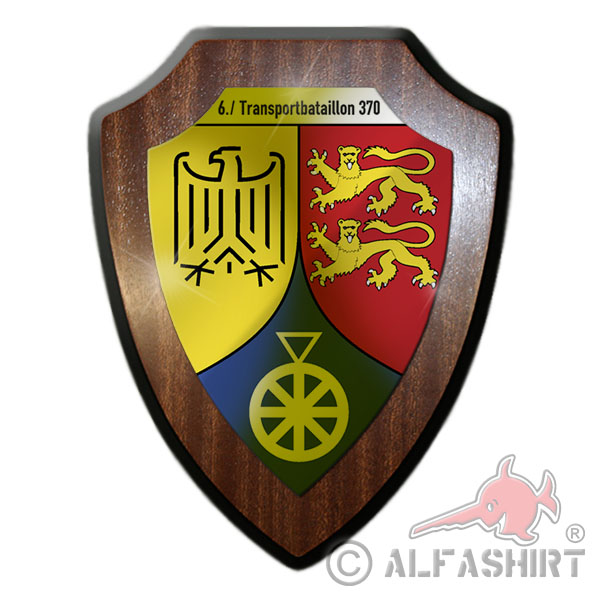 Wappenschild / Wandschild - 6. Transportbataillon 370 TrspBtl 370 - #12045
