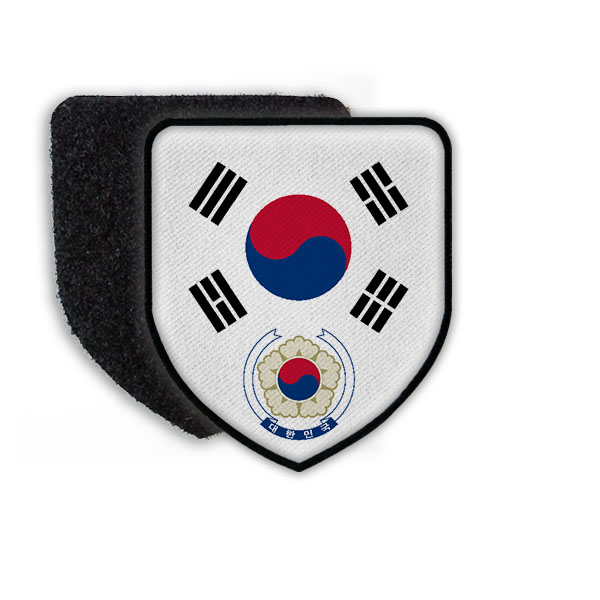 Patch Landeswappenpatch Süd Korea Aufnäher Landeswappen Siegel Flagge #21975