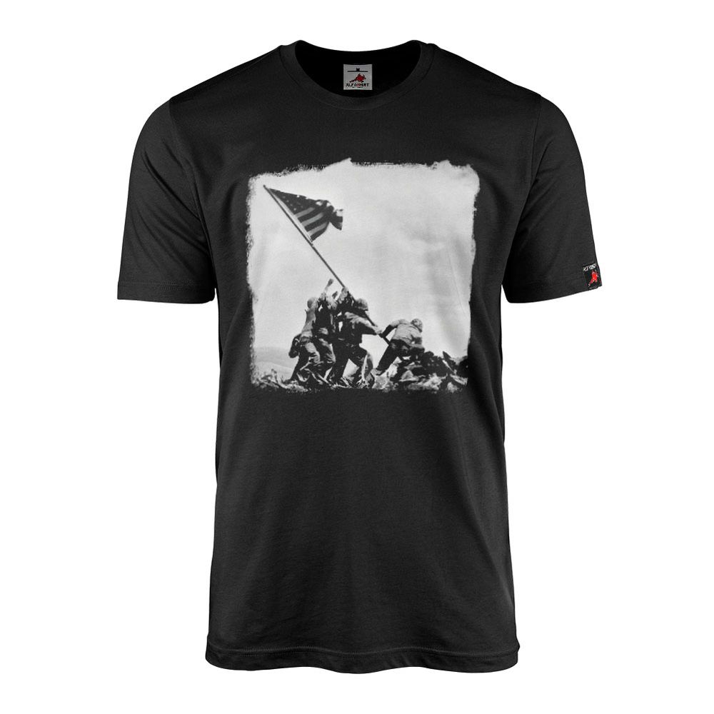 T Shirt Zweites Flagge hissen auf Iwo Jima US Japan WK2 Militär #20975