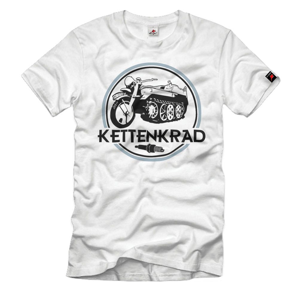 Retro Kettenkrad Motorrad Halbkette Besitzer Oldtimer T-Shirt#32779