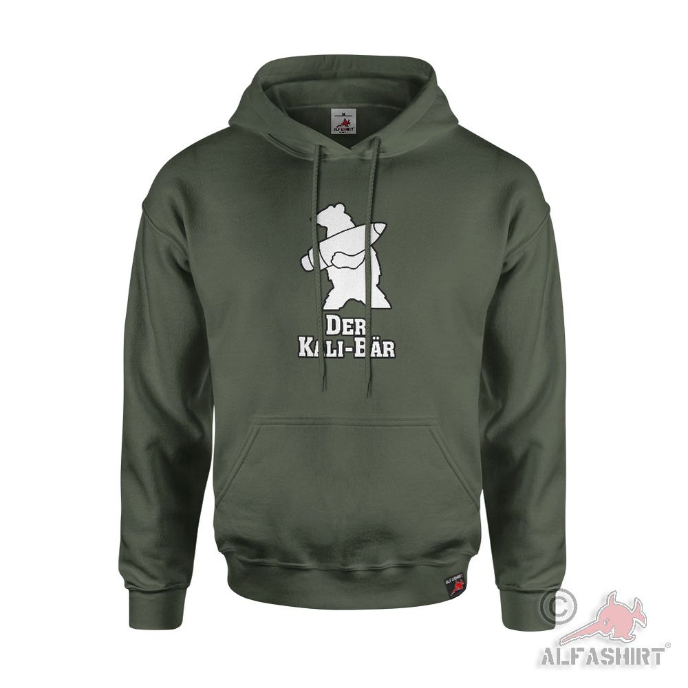 Hoodie The Kali Bear Caliber Humor Fun Wordplay Word Game Ammunition #45423