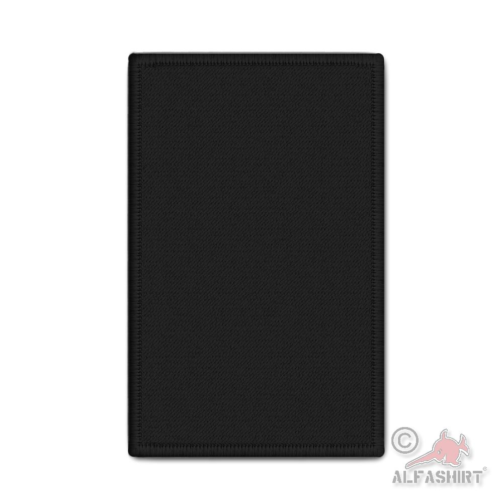 Rank Patch Schwarz 98x60mm Abzeichen Blanko #45805