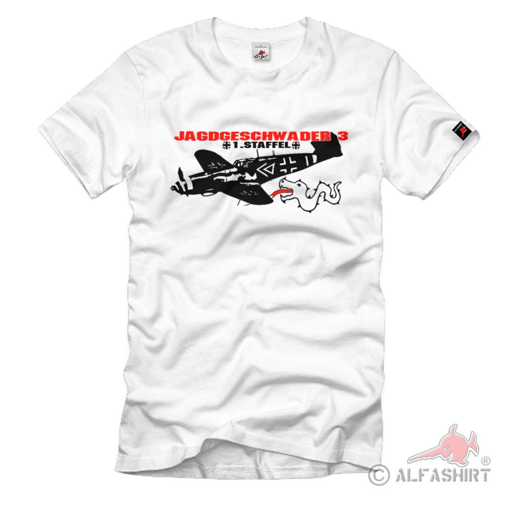 Jagdgeschwader 3 1.Staffel Udet Einsatzstaffel Me Bf 109 - T Shirt #1049