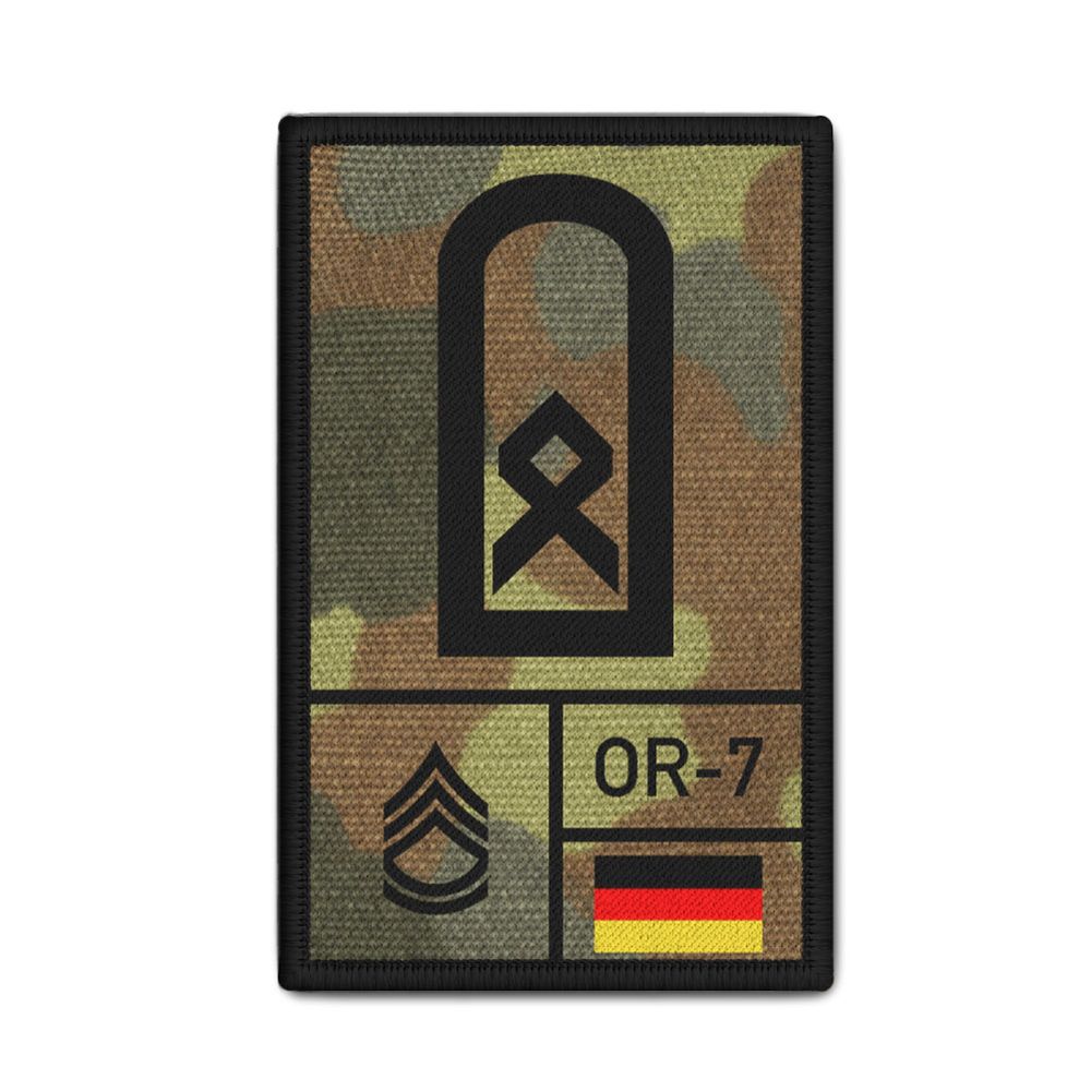 Rank Patch Bundeswehr Heer Luftwaffe Marine Flecktarn #BW-Patch