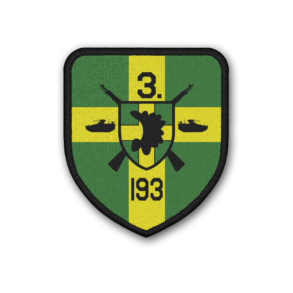 Patch 3 PzGrenBtl 193 Panzergrenadier-Kompanie-Bataillon Abzeichen BW #23763