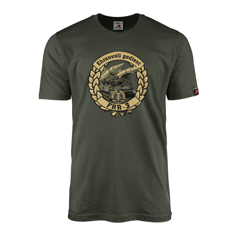 T-Shirt Ehrenvoll Gedient FFR 3 Fla-Raketenregiment 3 DDR Nationale #47605