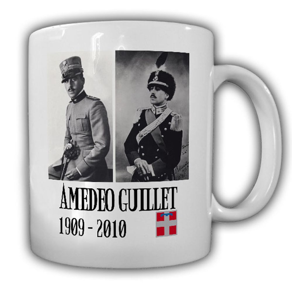 Tasse Amedeo Guillet Foto italienischer Offizier Kavallerieoffizier #14201