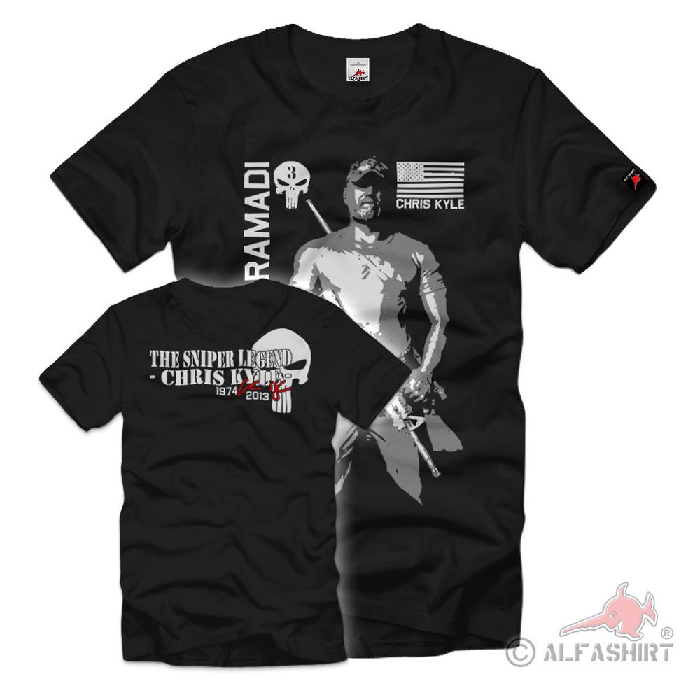The Devil of Ramadi Legend American Sniper Sharpshooter Navy 3 T-Shirt # 36544