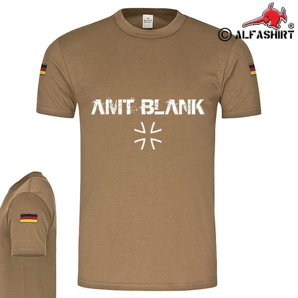 BW Tropen Amt Blank Bundeswehrkreuz Deutschland Fahne BW Tropenshirt #15049