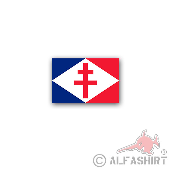 Aufkleber/Sticker Free French Naval Forces Fnfl Les Forces Libres 11x7cm A2904