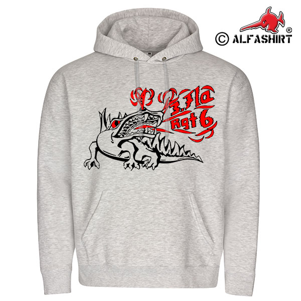 Hoodie 3 FlaRgt 6 Lütjenburg Kapuzenpulli Flugabwehrlehrregiment #17173