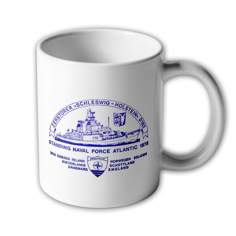 Tasse Zerstörer Schleswig Holstein FK Schiessen Desex 2166 Bundesmarine #24096