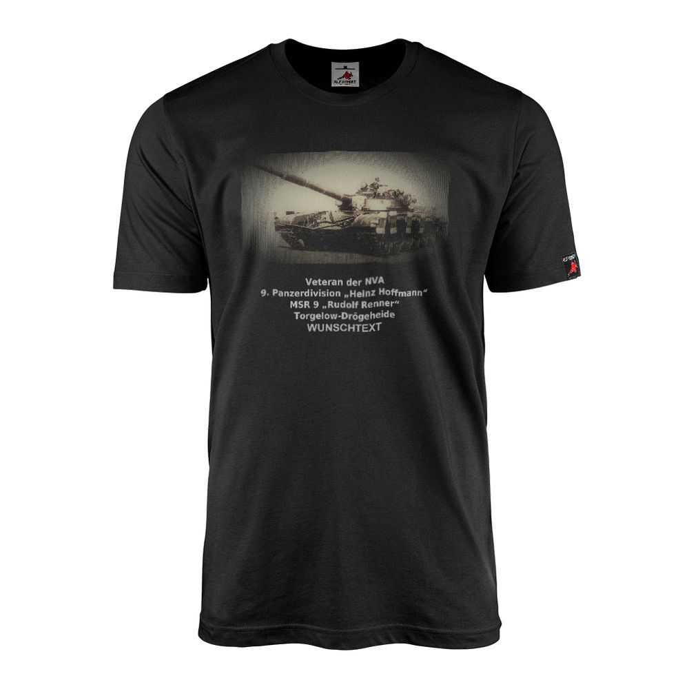 T-Shirt personalisierbar Veteran der NVA 9. PzDiv Panzerdivision MSR 9 #47547