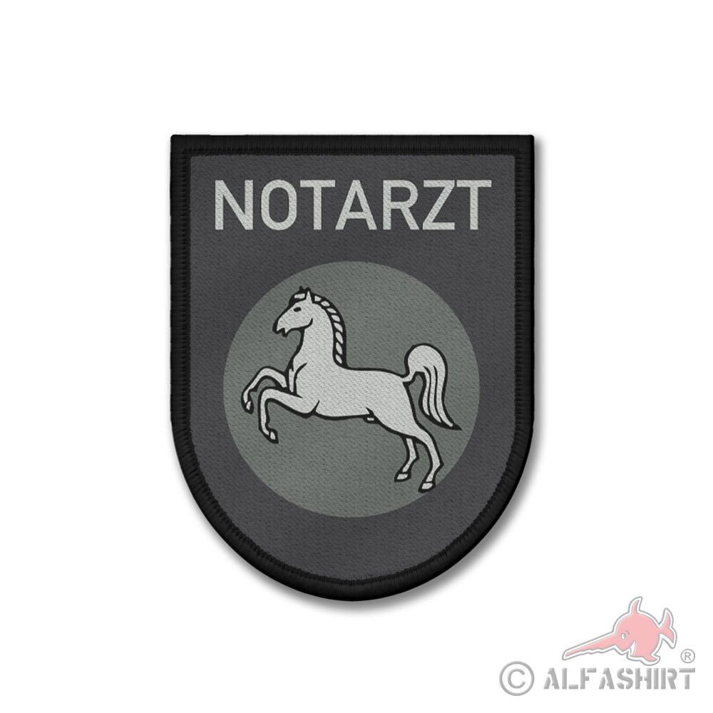 Patch 9x7cm Notarzt Niedersachsen NI Bundesland Deutschland DE GER Pferd #44296
