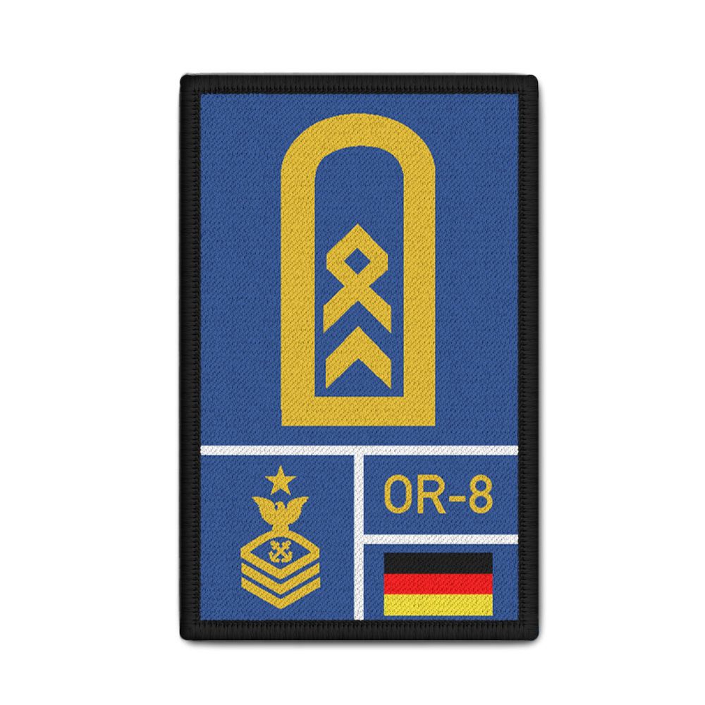 Rank Patch Bundeswehr Heer Luftwaffe Marine Navy Blau #BW-Patch