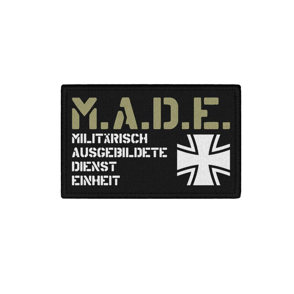 Patch Bundeswehr MADE Soldat Einheit Fun Ausbildung Aufnäher Militär#7561