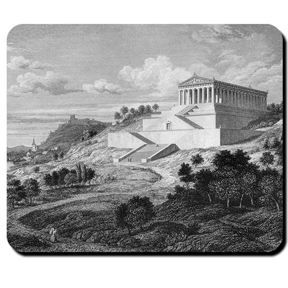 Walhalla Donaustauf King Ludwig I Bavaria Memorial Teutscher Mouse pad # 16416
