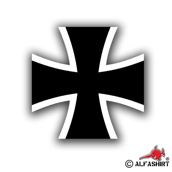 Sticker Bundeswehr Cross for Panzer Leopard 2 BW Waistband 25x25cm A1427