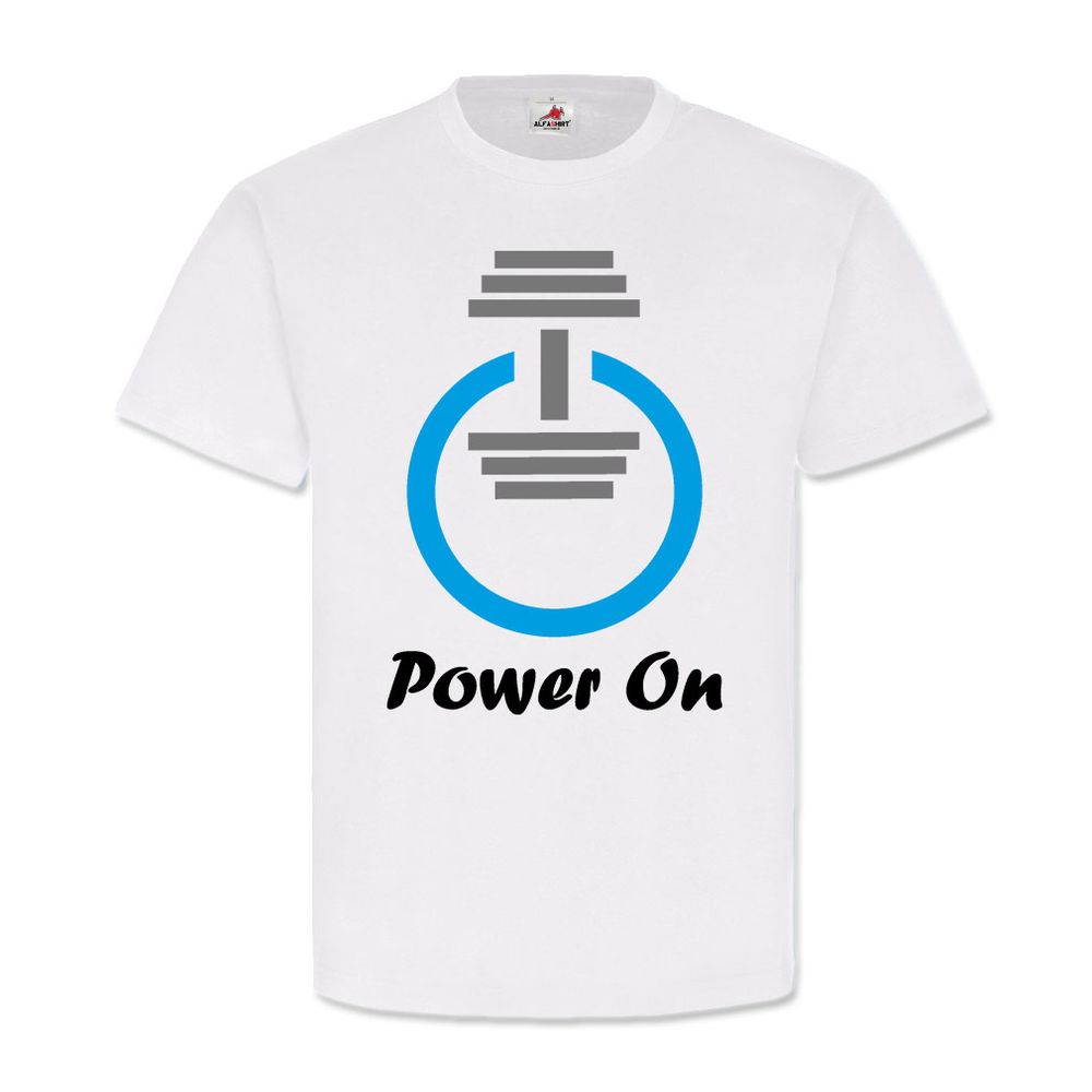 Power On-Off Dumbbell Weight Training Bodybuilding Fitness - T Shirt # 14342