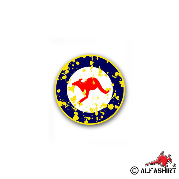 Stickers Aussies Australia Australia Kangaroo Army Slang 7x7cm A1809