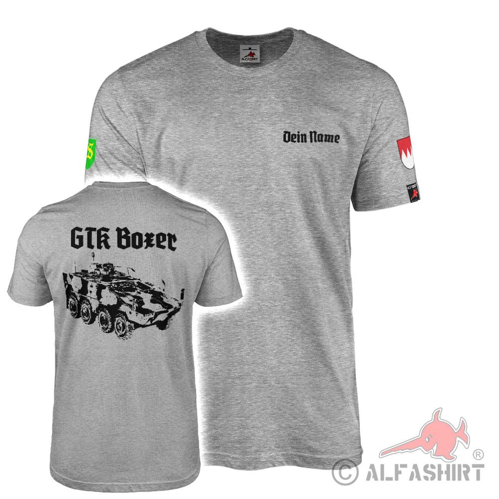 T-Shirt personalisiert GTK Boxer Gepanzert Transport Truppentransport #42914