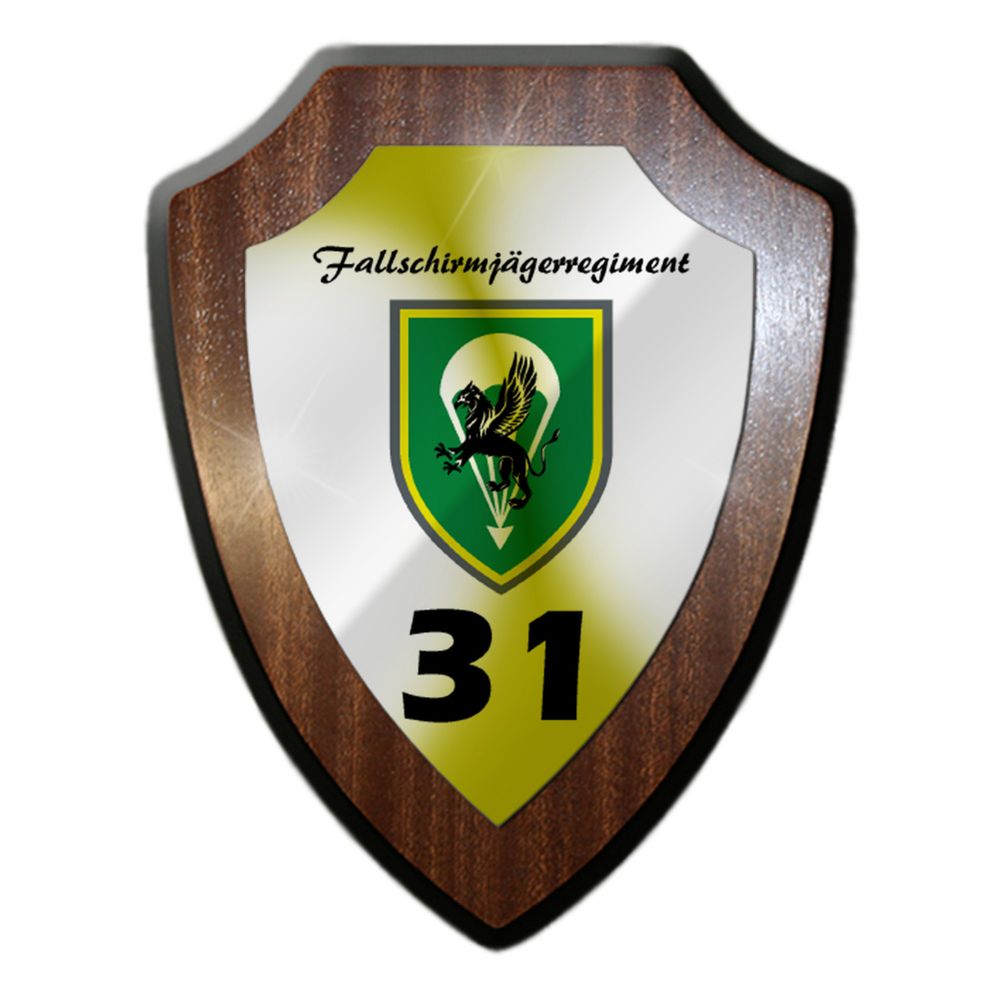 Coat of arms shield FschJgRgt 31 paratroopers regiment BW badge coat of arms # 32874