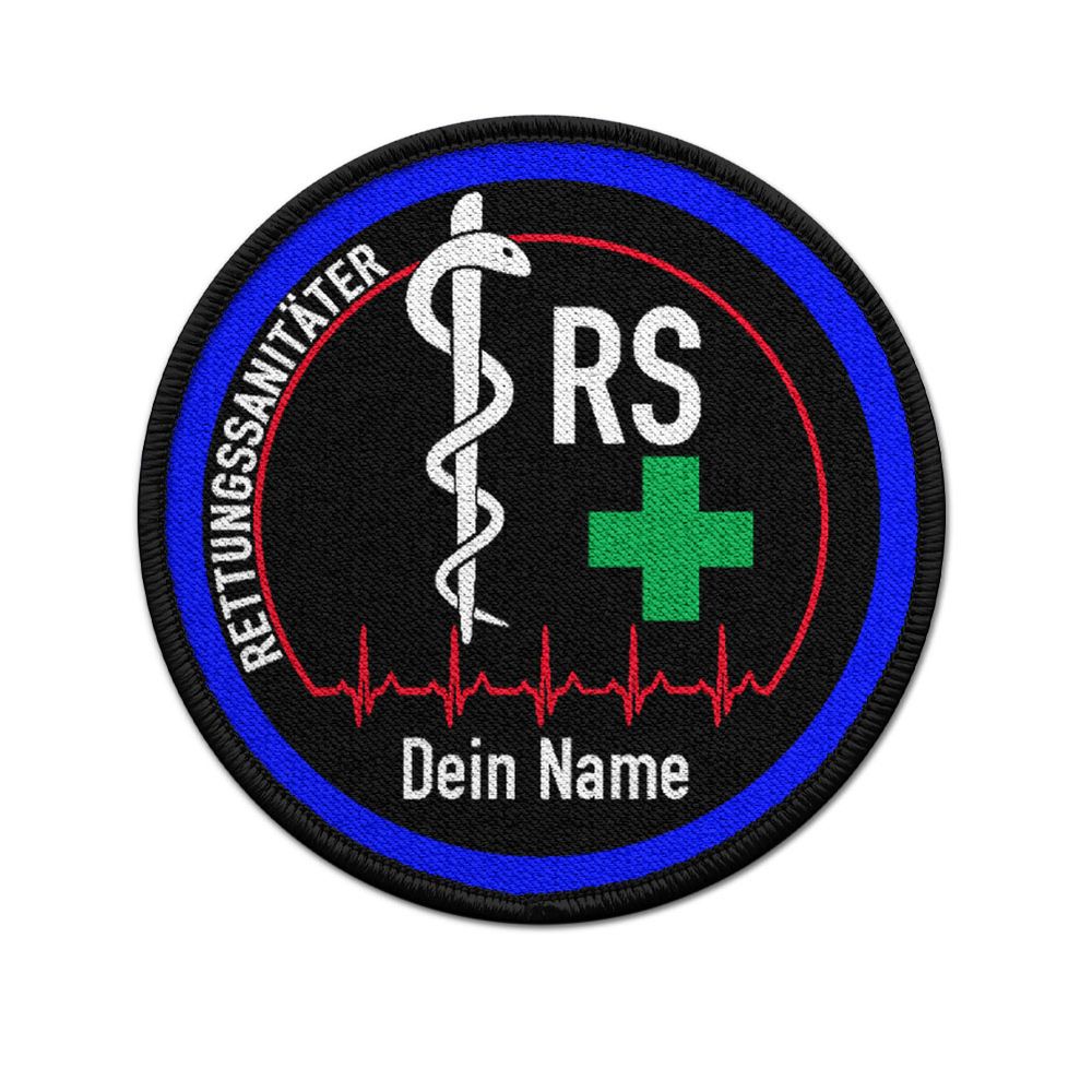 Patch Rettungssanitäter RS personalisiert Sanitäter mit deinem Namen #40185