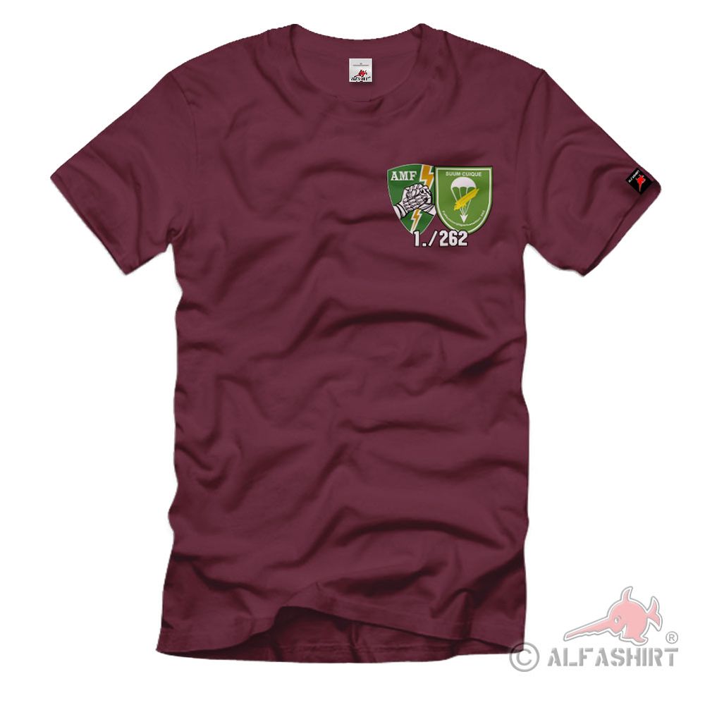 FschJg 1-262 AMF Merzig Key Coy Kompanie Nato Us Army Wappen T-Shirt #40821
