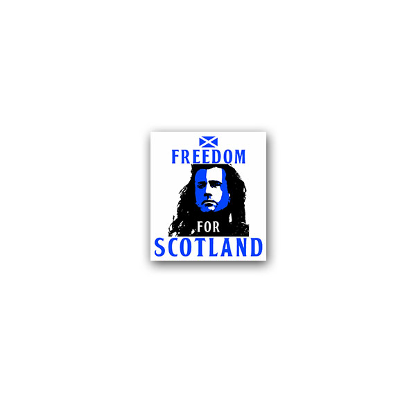Aufkleber/Sticker Freedom from Scotland Schottland William Wallace 6x7cm A3123