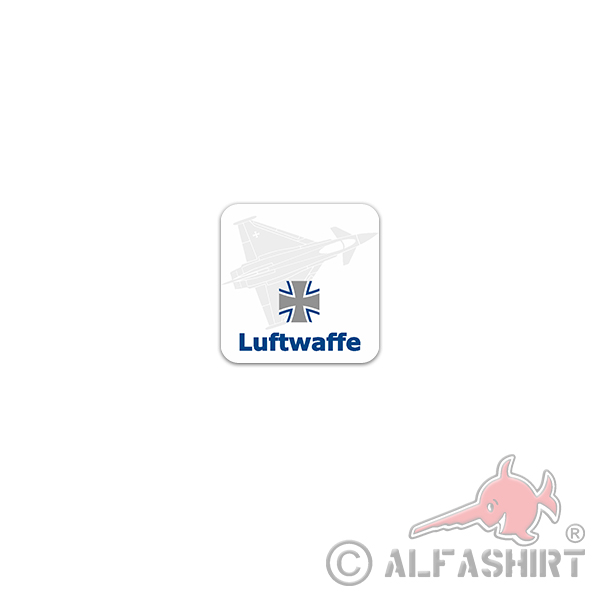 Aufkleber/Sticker Luftwaffe BW Luftstreitkraft Jagdflugzeug Militär 7x7cm A3414