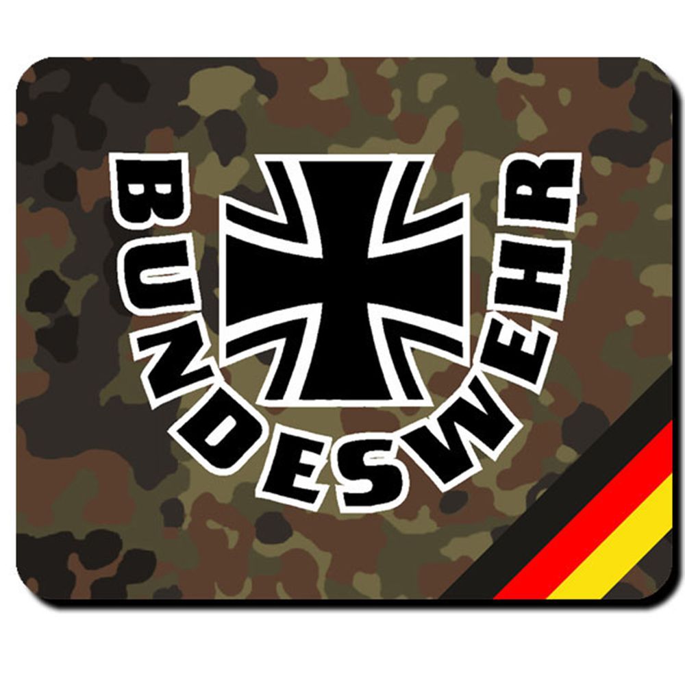 Bundeswehr Deutschland eisernes Kreuz BW Bund Dienst Emblem - Mauspad #8034