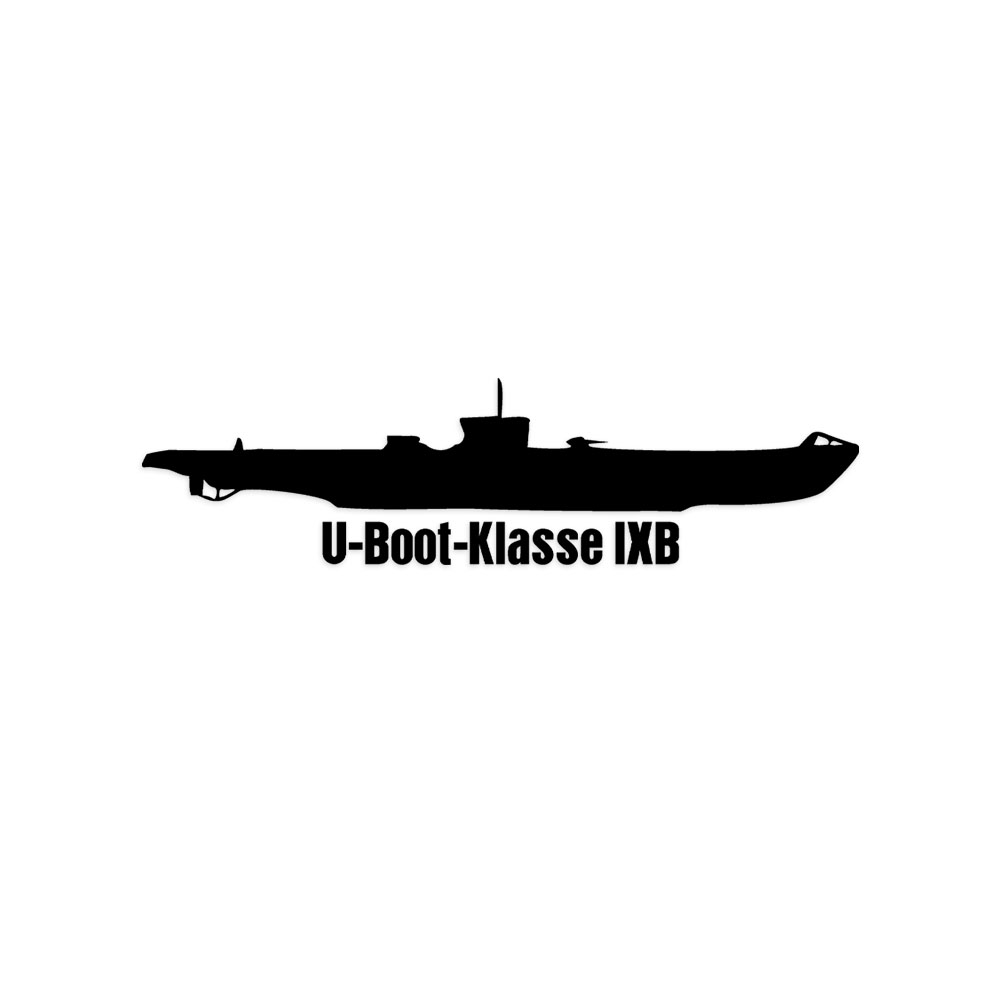 Wandtattoo U-Boot Klasse IXB U103 - U111 U122 - U124 Schulung #A6214