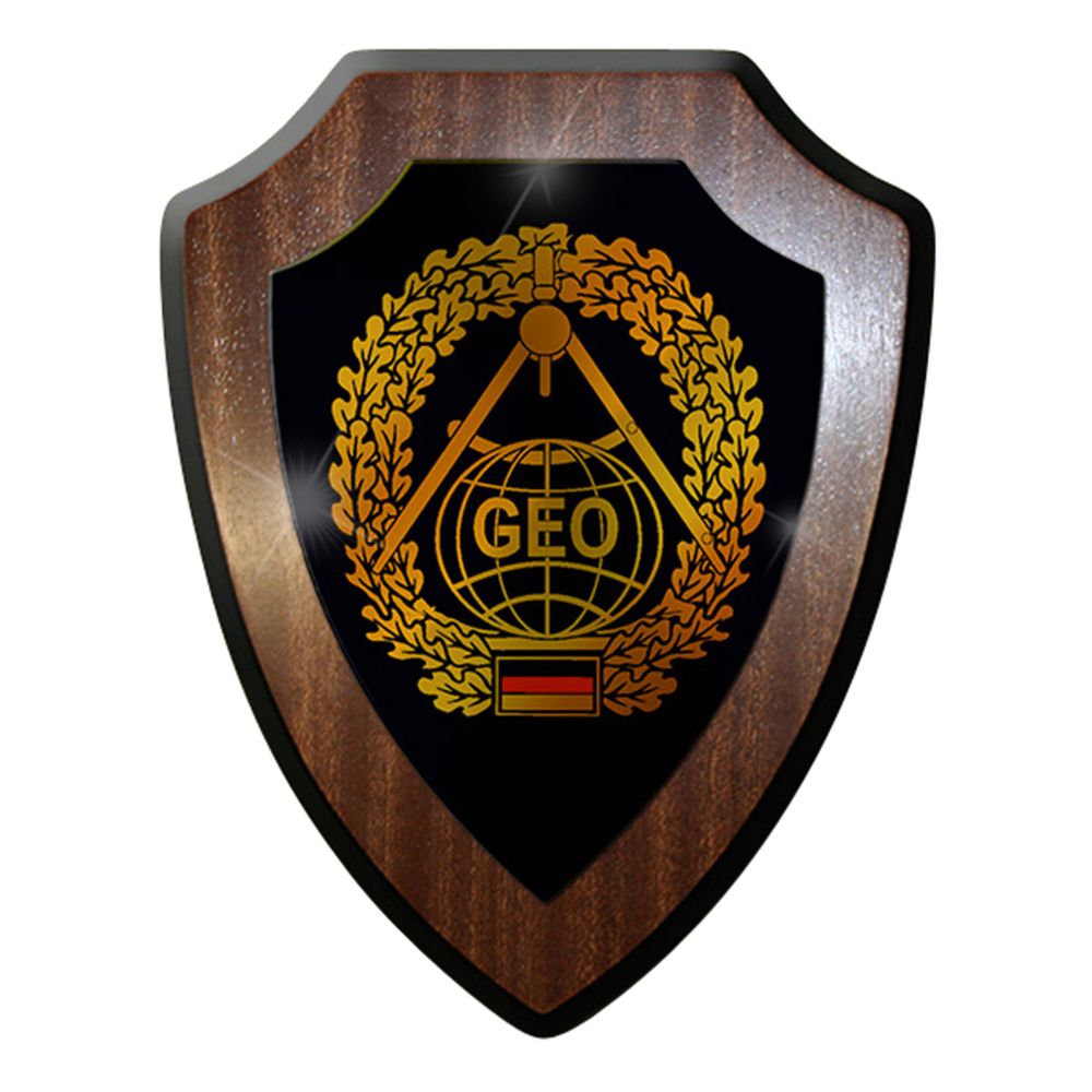 Wappenschild / Wandschild -Topographie Kartenkunde Deutschland Emblem#7412
