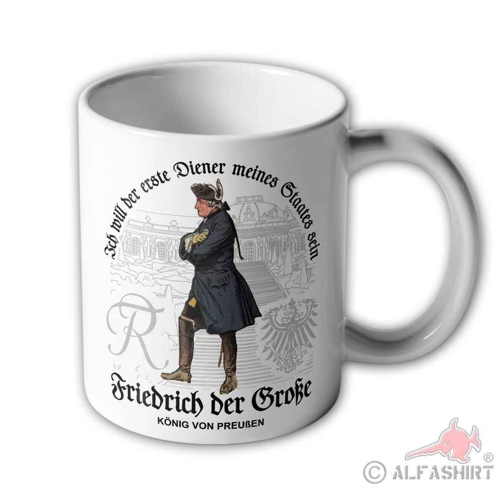 Cup Frederick the Great Quote Prussia King Sanssouci Potsdam #44874